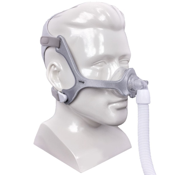Fabric Wisp Mask on Mannequin Head